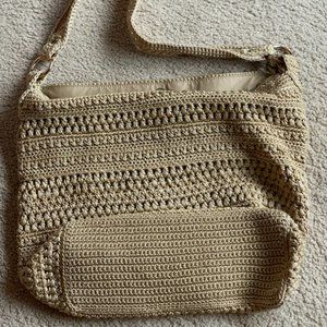 THE SAK ORIGINAL Tan Crochet Shoulder Bag